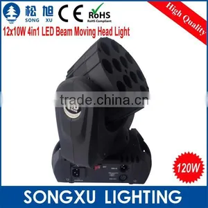 12*10w Moving Beam Head Rgbw 4in1 Performance Led School Stage Lighting for Show Acting thumbnail-3