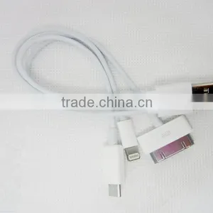 2016 New Design Super Speed 3 in 1 Micro USB Data Cable for Ip4&ip5 thumbnail-2