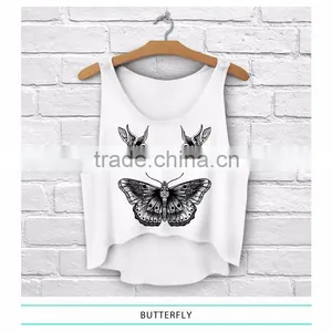 Sassyland 2015 New Arrival Fashion Sexy Custom Printed Crop Top Tank Top for Women Quality Choice thumbnail-2