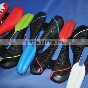 Manufacturer Custom Road Bike Saddle 155mm 143mm 130mm Carbon Road Bike Saddle Leather Bicycle Saddle thumbnail-1