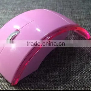 Computer 2.4G Wireless Folding Arc Crystal Gift Mouse thumbnail-3