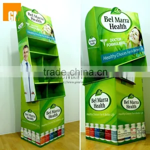 China Supplier Cardboard Floor Stand Pharmacy Shelves thumbnail-1