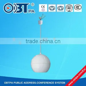 OBT-310 100v 10w Ball Shaped Indoor Suspension Ceiling Speakers for PA System thumbnail-1