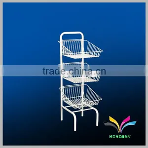 Hot Sale Fashion Store Detachable Metal Wire Floor Rack Display for Newspaper thumbnail-4