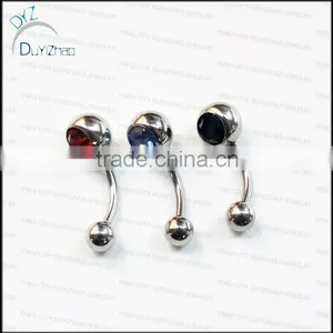Black Plating Navel Rings Navel Belly Button Rings thumbnail-1