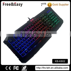Cool LED Illuminated Ergonomic Backlit Gaming Keyboard Manufacturer Quality Choice thumbnail-1