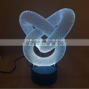 Color Changing 3D Twist Knot LED Night Lamp thumbnail-5