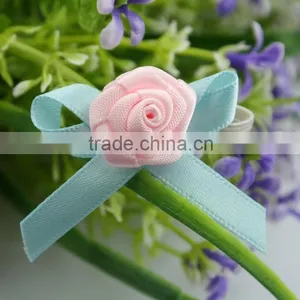 Satin Ribbon Bow With Mini Flower thumbnail-2