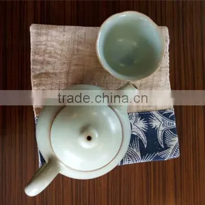 14.5*-14.5cm Ramie &Cotton Fabric Cup Coaster thumbnail-1