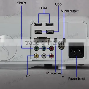 HOT SALE! HD Projector For Home Theater Support 1080p Full HD VGA USB LED Commercial Theater Projector for Sale thumbnail-6
