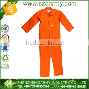 Men's OR Orange Twill Pre Shrunk Inseams 100% Cotton Working Coverall thumbnail-1