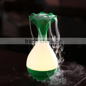 5 Color Decorative Ultrasonic Home Aroma Humidifier Air Diffuser Purifier Atomizer Essential Oil Diffuser Mist Maker Fogger thumbnail-1