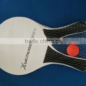 Wooden Beach Racket With Printed Logo, Wooden Beach Tennis Racket thumbnail-1