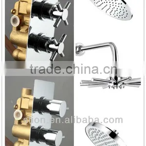 Hot Sale Brass Raining Shower Set Concealed Shower Mixer thumbnail-1