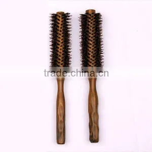Rotating Wooden Hair Brush thumbnail-1