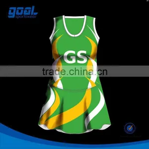 China Factory Price Sublimation Top Sale Netball Dress thumbnail-1