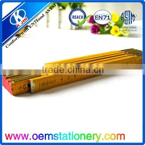 Wholesale Cheap Price Long 200cm Yellow Wooden Folding Ruler for Office thumbnail-4