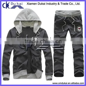 Men's Knit Tracksuit, Men's Knitted Sportswear, Men's Terry Hoodie and Pants Set thumbnail-1