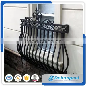 Customized Modern Style Wrought Iron Security Balcony Railing/Steel Railing thumbnail-1