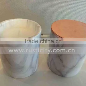 Natural Marble Custom Black Candle Jar/luxury Candle/tea Cup Candle Holder thumbnail-4