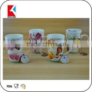 Best Selling Items Full Decal Printing Mug White Coffee New Bone China Cup Mug thumbnail-1