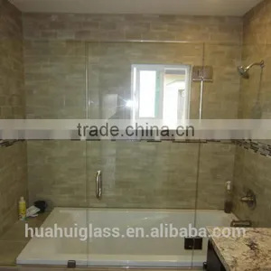 Flat Glass Frameless Pivot Folding Shower Door thumbnail-4