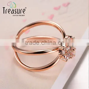 Hot Jewelry Designer Zircon Ring Crystal Silver Ring Bridal Jewelry Costume Jewelry thumbnail-4