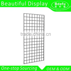 Chrome Gridwall Accssories -Hanging or Wall Mount Metal Wire Mesh Gridwall Panel for Gridwall Hook thumbnail-1