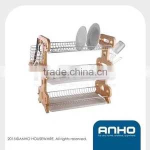 3-tier Wooden Plate Holder thumbnail-1
