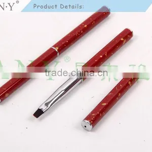ANY New Arrival Mental Handle Pure Color Flat Hair Gel Nail Art Brush Hot Sale thumbnail-2