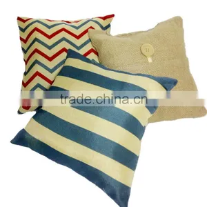 10*10'' Eco-freindly Decorative Bolster Burlap Pillow for All Ages thumbnail-2
