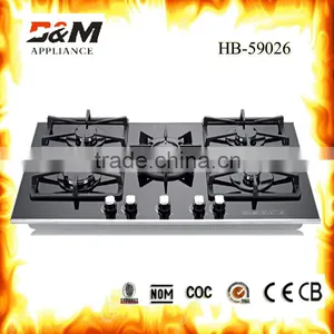 Hot Sell Tempered Glass Built-in 5burner Gas Hob thumbnail-5