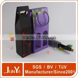 Corrugated Portable Custom Paper Wine Bottle Packaging Design thumbnail-1