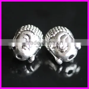 GZKJL-CT0267 Double Face Vintage Silver Tone Yoga Buddha Beads for DIY Jewelry thumbnail-1
