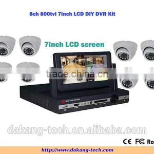 8cn 960H Dvr Kit Security DVR Kit With 7inch LCD Screen, Cmos 800tvl Security Camera Kit, ,iPhone&Anroid Phone View thumbnail-1
