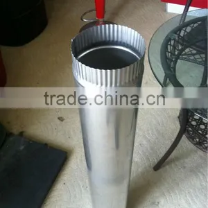 CE and Painting Galvanized Chimney Pipe Single Wall Chimney Pipe for Wood Burning Stove thumbnail-6