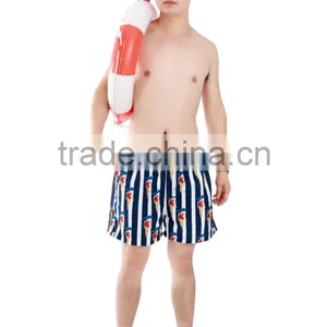 2016 Top Quality Summer Custom Design Mens Beach 4 Way Stretch Board Shorts Hot Sale Full Color Print Beach Shorts thumbnail-1