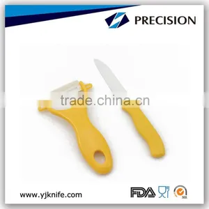 2pcs High Quality Vegetable Set Ceramic Fruit Knife and Ceramic Peeler thumbnail-1