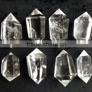 6~8cm Clear Crystal Double Terminated Points Quartz Crystal Rock thumbnail-3