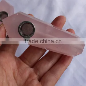 New Arrived Rose Quartz Smoking Pipes Healing Crystal Stone thumbnail-3