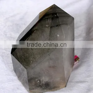 5.05kg Big Green Phantom Obelisk Clear Crystal Decorative Wand for Sale thumbnail-3
