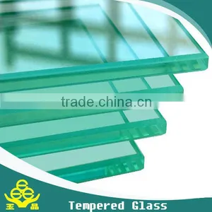 YUJING 8mm Toughened Glass Rate Bathroom Partition Glass thumbnail-1
