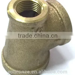 New Products Taiwan 1x3/4 Inch Pipe Brass Fittings Reducing Tee thumbnail-2