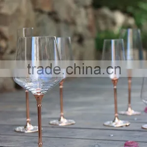 Glassware Manufacturer Handmade Glass Small Red Colour Wine Glass Cup, Beer Mug for Party Decoration thumbnail-1