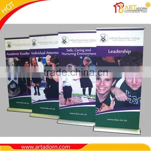 Hot Sell Custom Full Aluminum Promotions Display Pull Up Banner Stand thumbnail-1