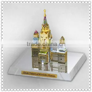 Elegant Decoration Crystal Clock Tower For Souvenir thumbnail-1