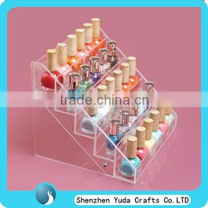 China Wholesale Acrylic Nail Polish Display Stand, Perspex Nail Polish Display thumbnail-1