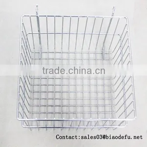 Slatwall Metal Stainless Steel Basket thumbnail-2