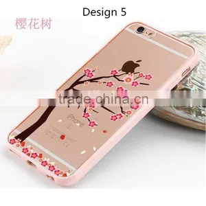 Luxury Acrylic + TPU Back Cover Bumper Case for Apple Iphone 7 6 6s 6s Plus 5 S SE thumbnail-3
