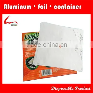 8 3/4" X 8 3/4" X 1/2" Household Aluminium Foil Square Gas Burner/Gas Stove Protector thumbnail-5